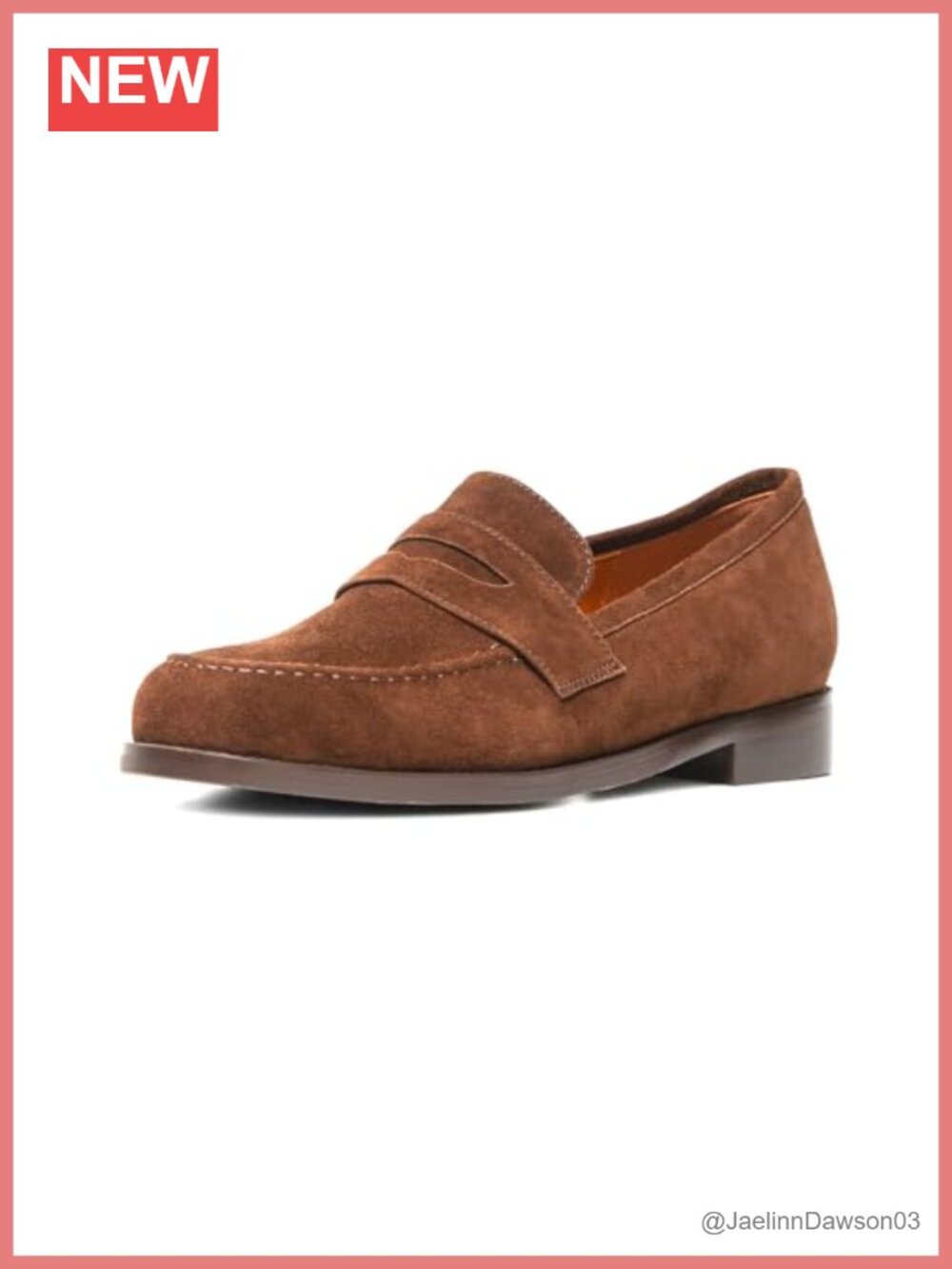 Suede Penny Loafers with Cushioned Insole – Slip Resistant Comfort